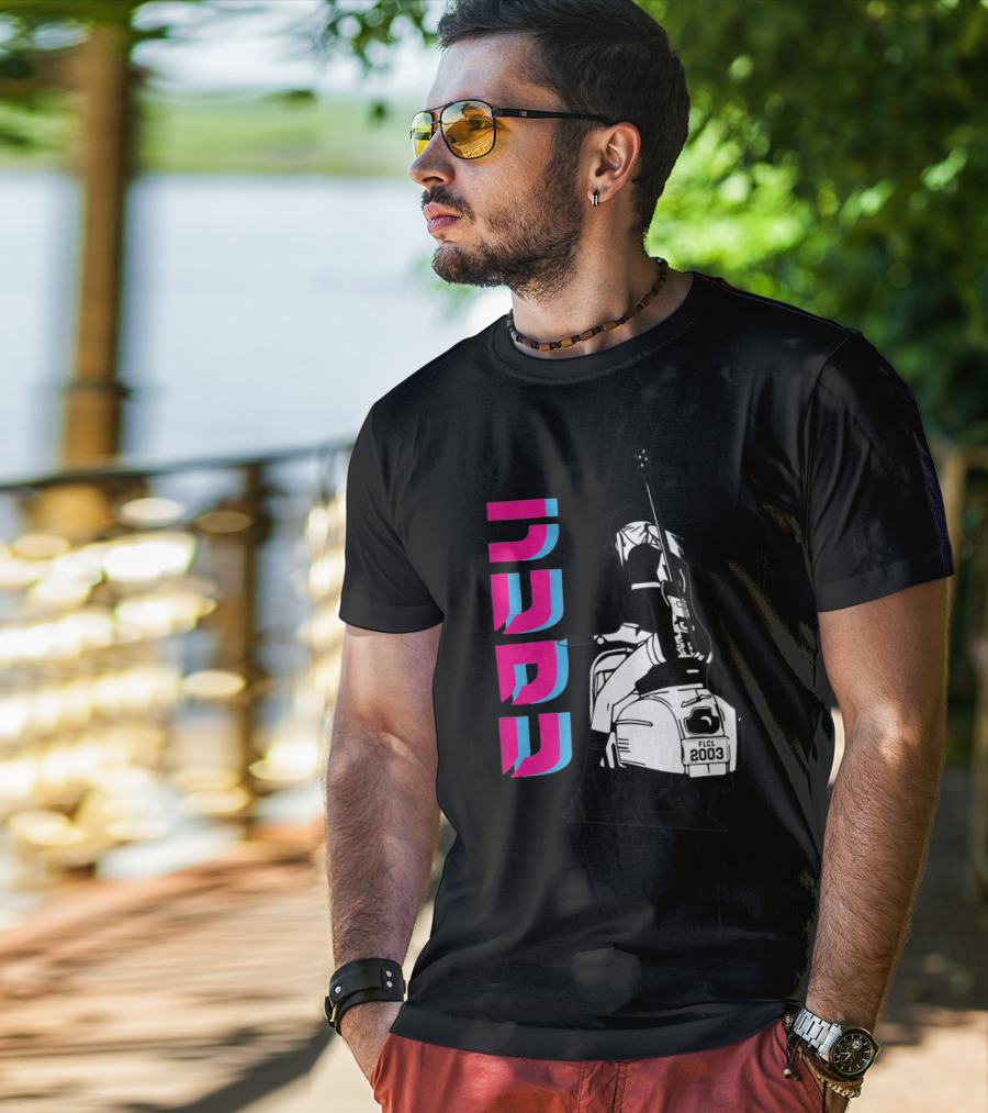 FLCL Fooly Cooly Vespa Rider With Guitar 2003 T-Shirt