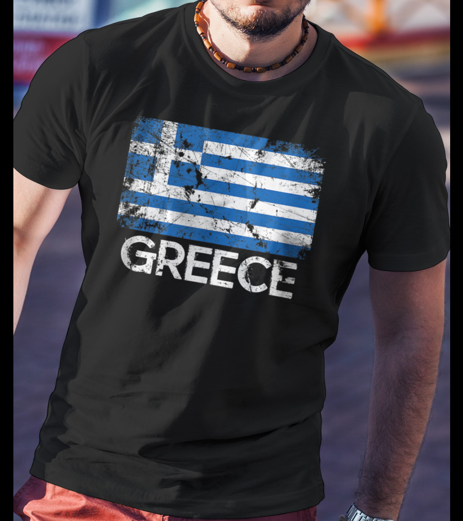 Greece Vintage Flag Greek Design Made In Greece T-Shirt