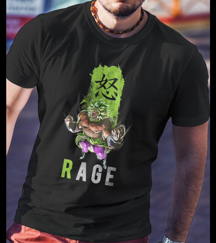 Broly The Legendary Fighter Rage Anger Power Burst T-Shirt