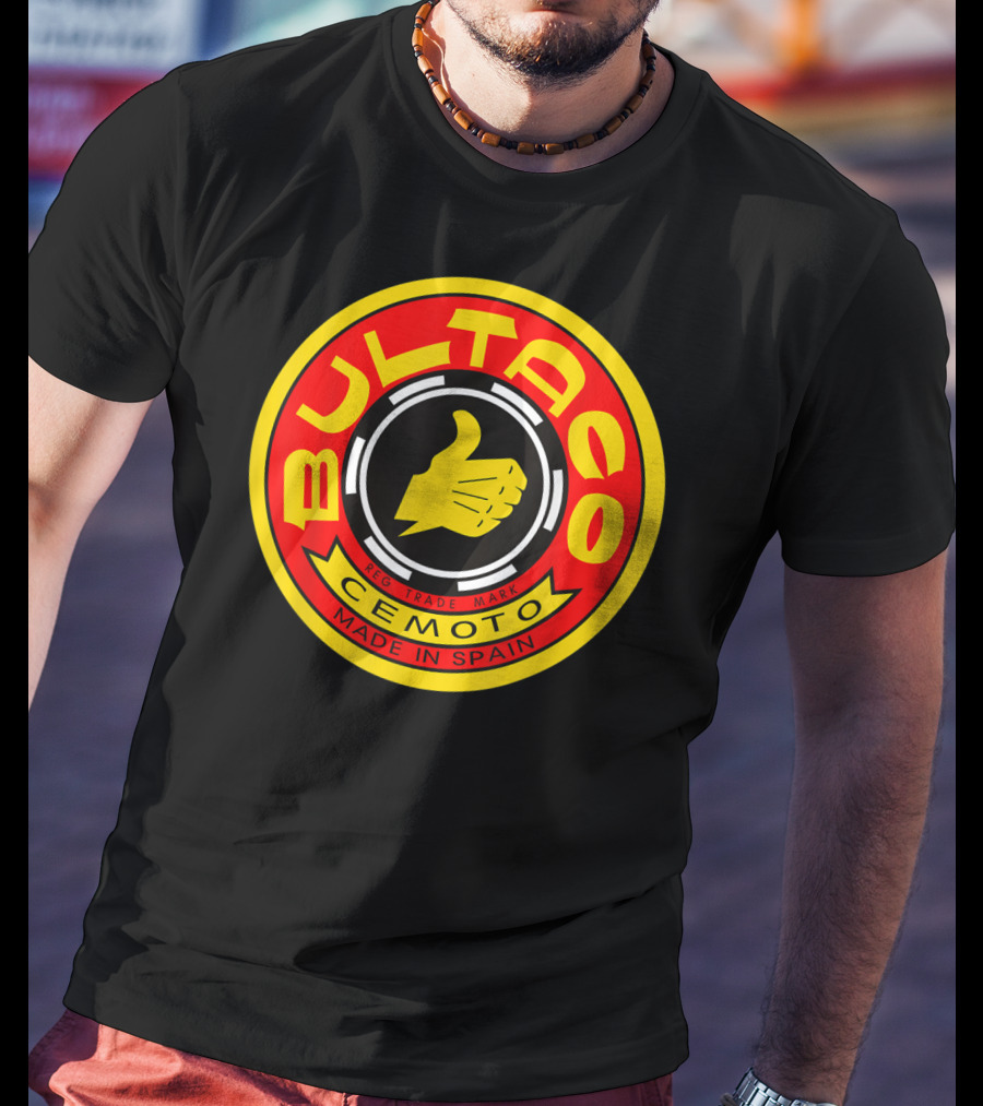 Bultaco Cemoto Made In Spain Reg Trade Mark T-Shirt