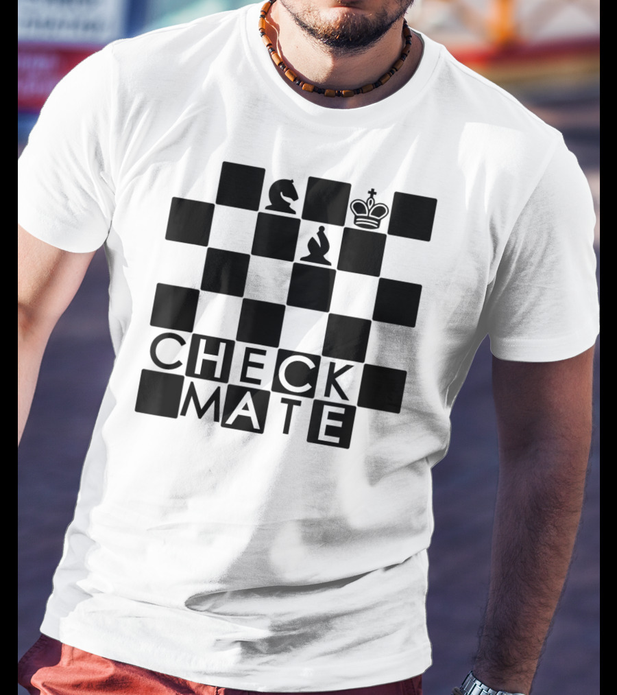 Chess Board Checkmate Knight Bishop King T-Shirt
