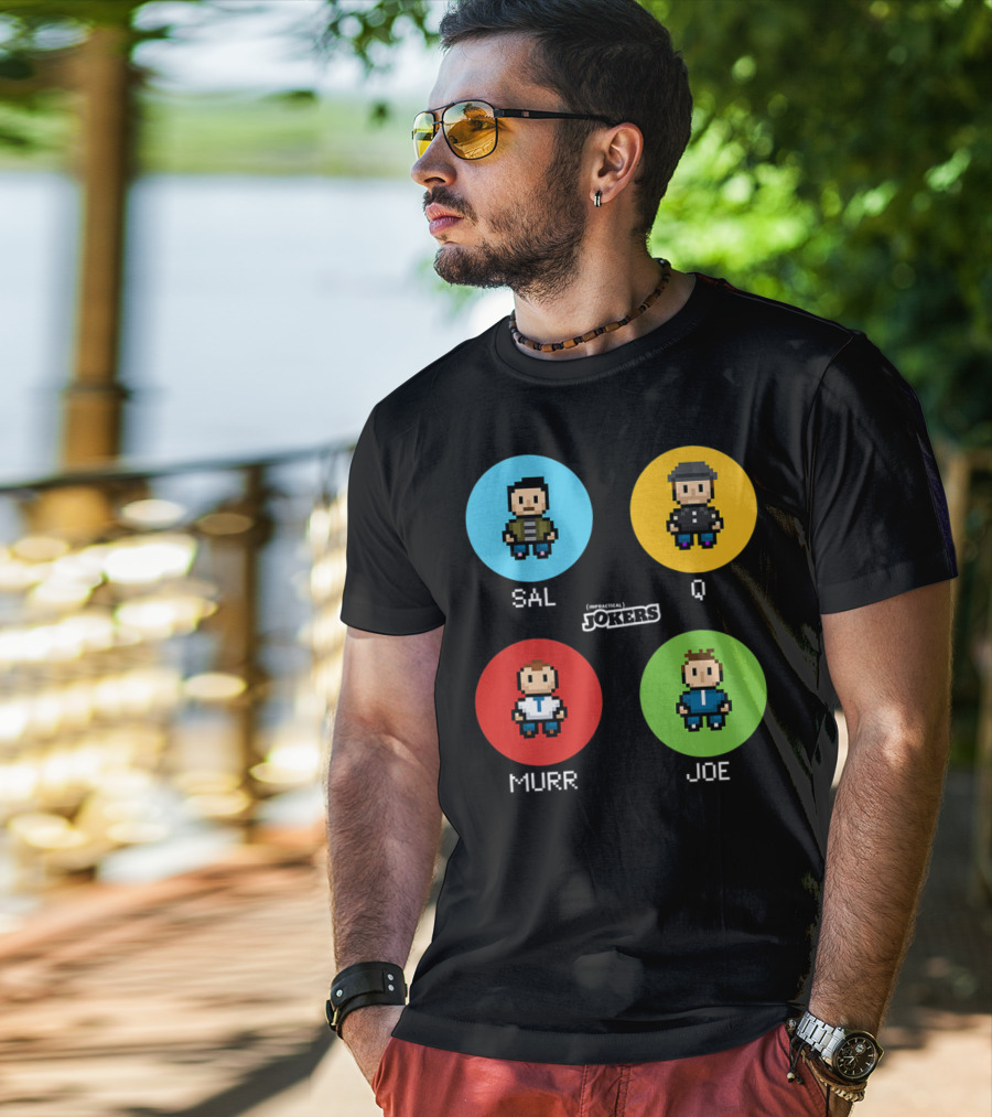 Sal Q Murr Joe Impractical Jokers Pixel T-Shirt