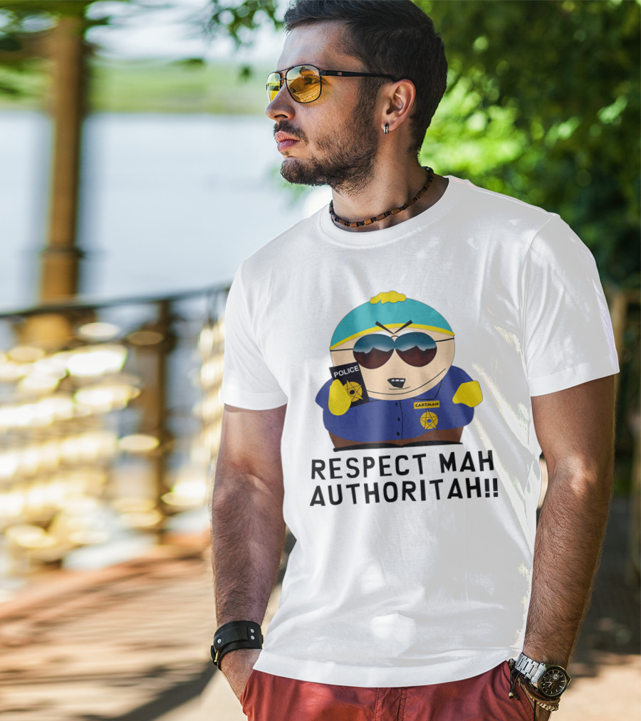 Cartman Police Respect Mah Authoritah T-Shirt