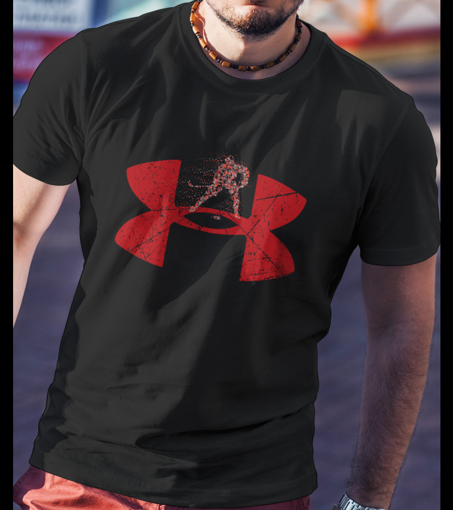 Under Armour Hockey Logo Player Silhouette T-Shirt