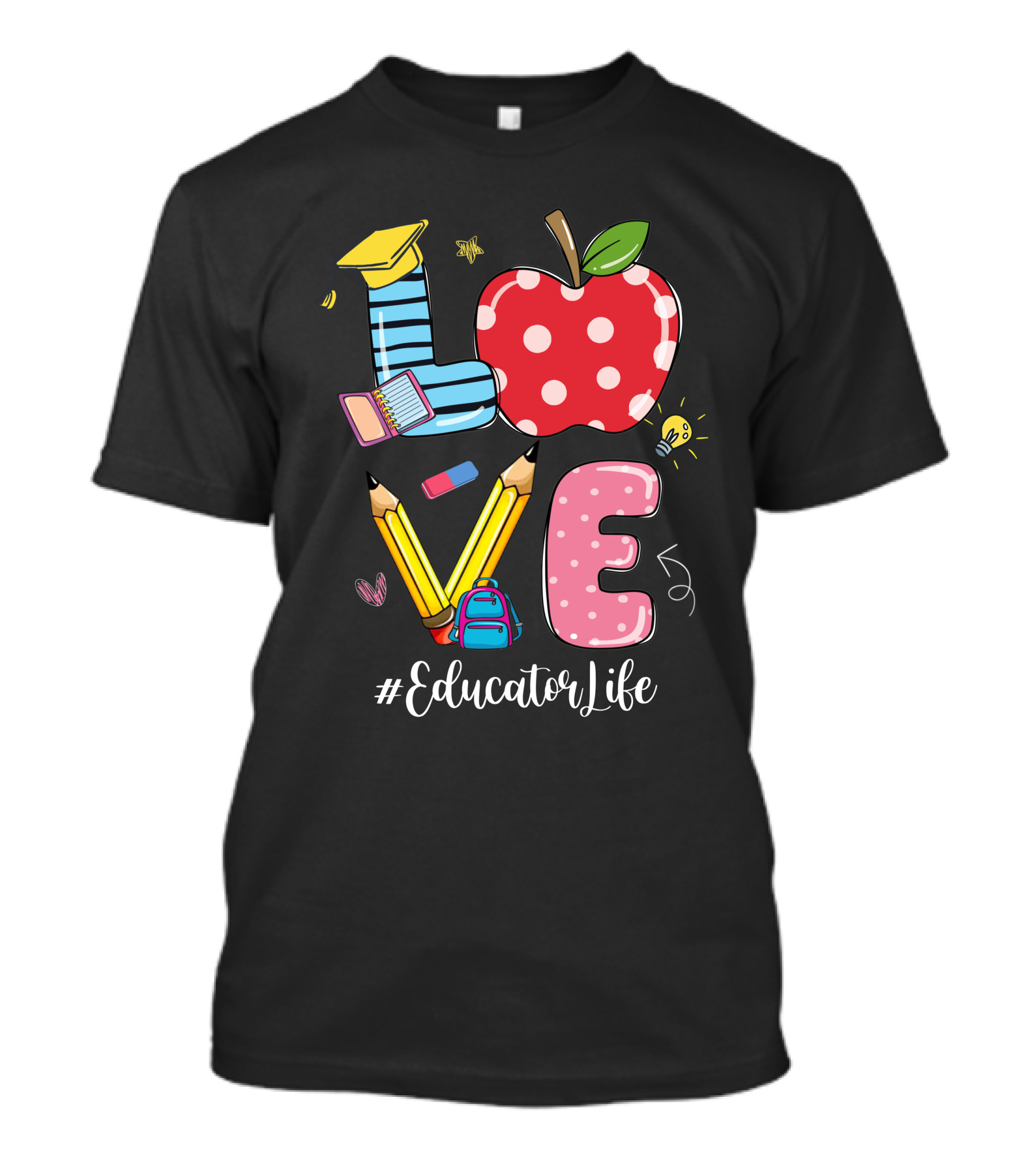 Love Apple Pencil Backpack #EducatorLife T-Shirt