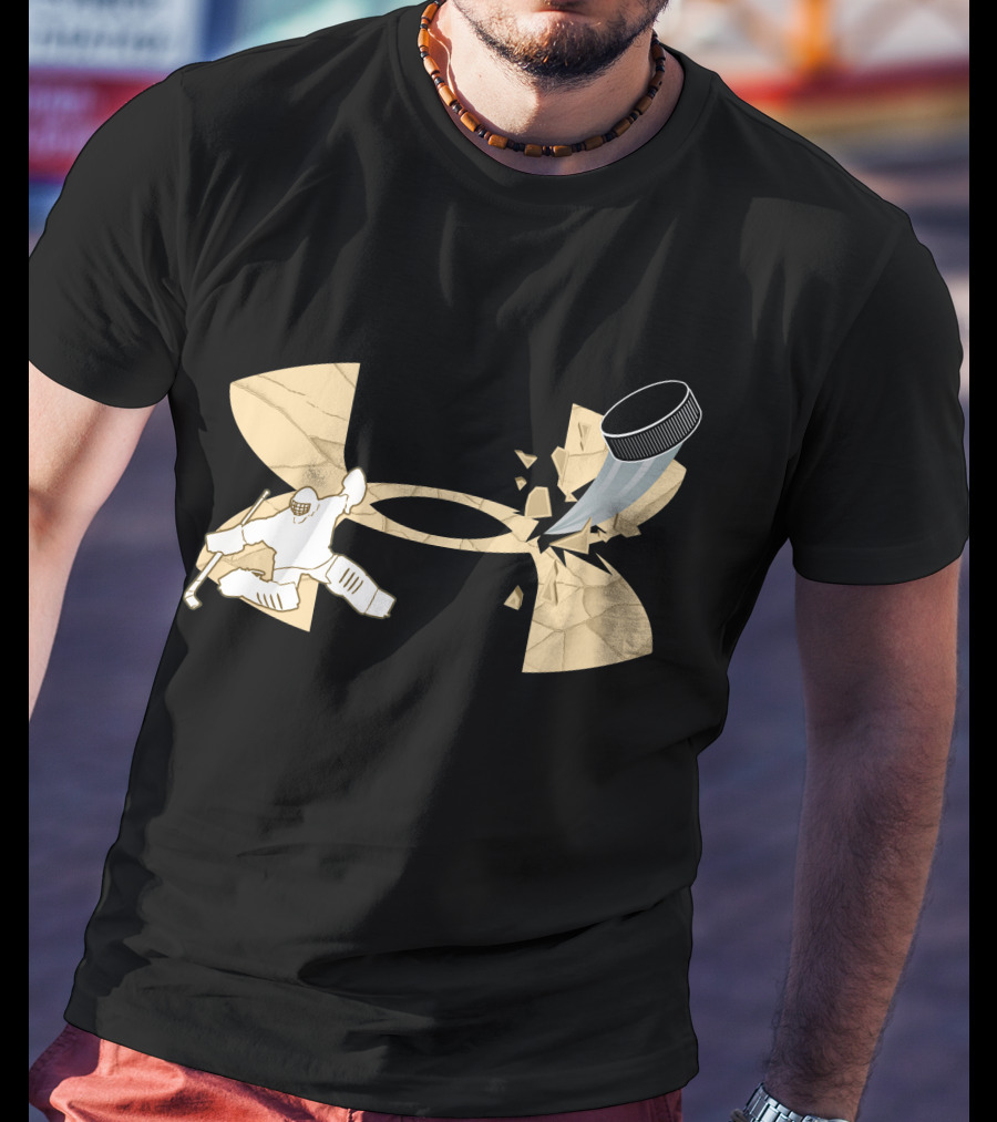 Under Armour Hockey Goalie And Puck T-Shirt