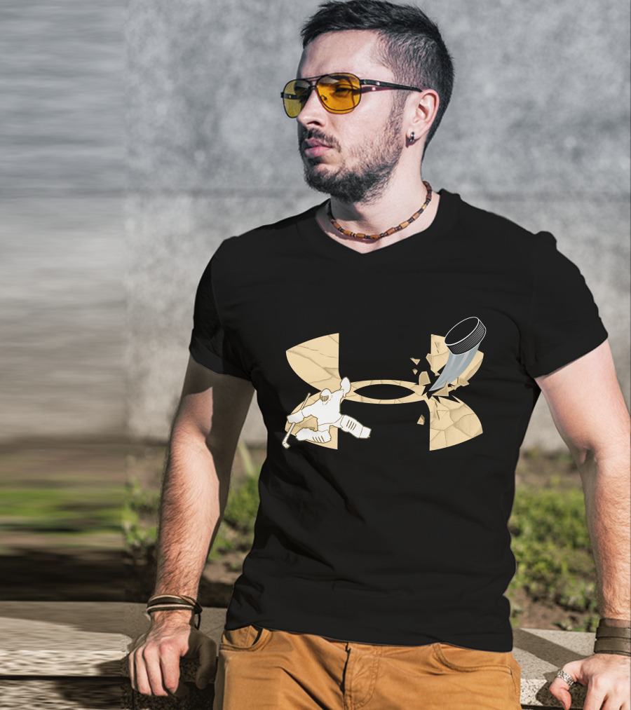 Under Armour Hockey Goalie And Puck T-Shirt