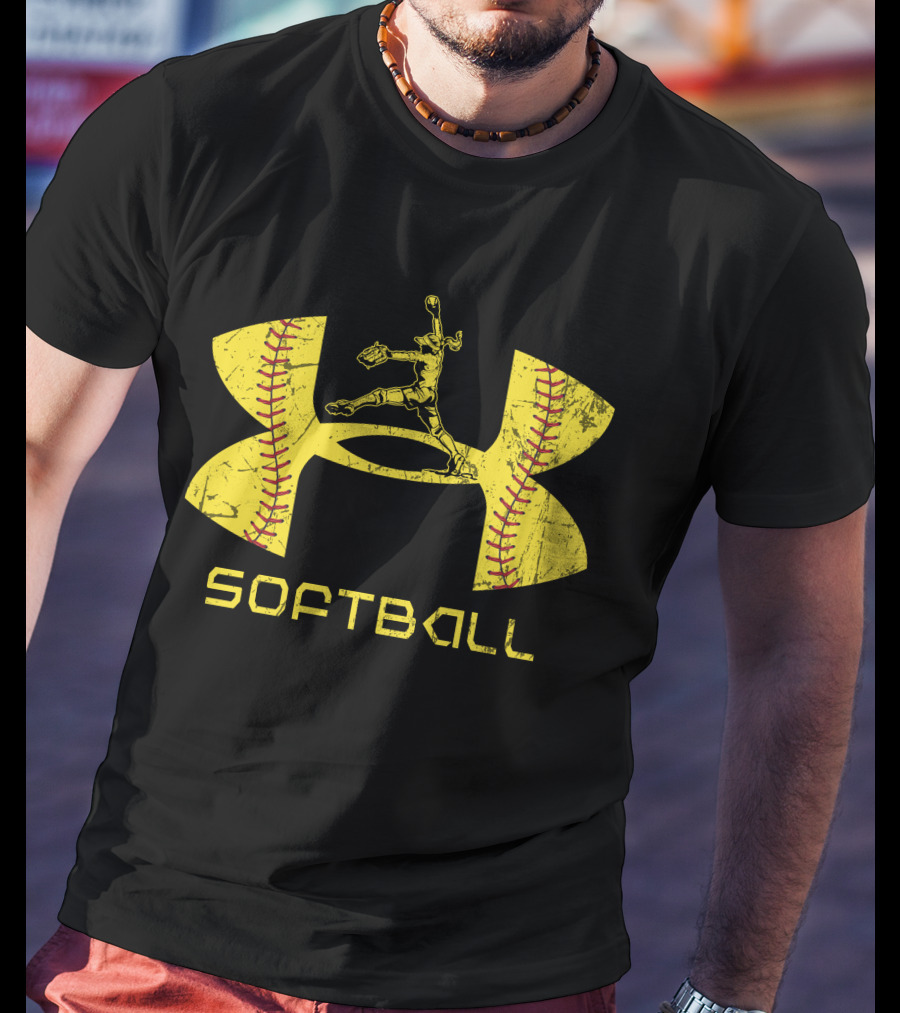 Softball Pitcher Yellow T-Shirt