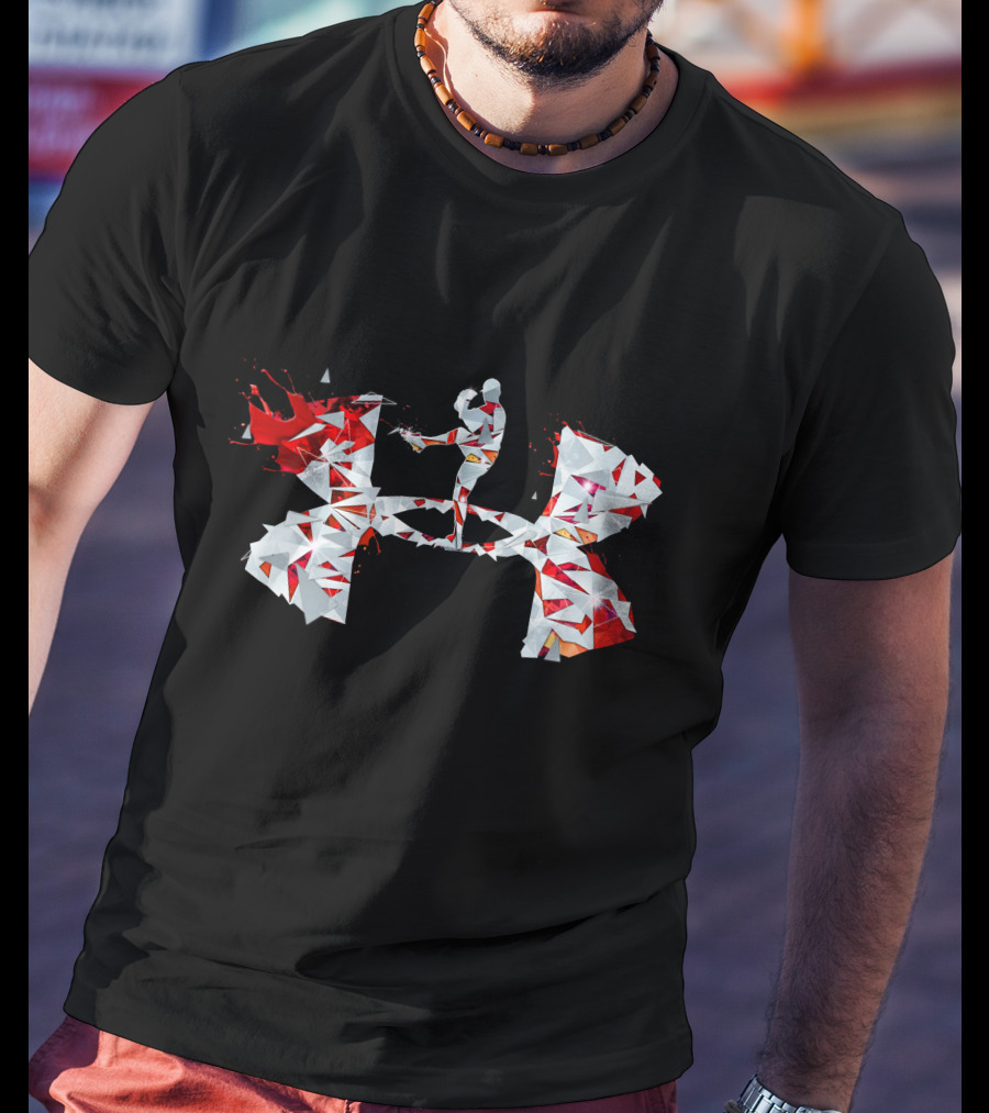 Under Armour Geometric Mma Fighter Kick T-Shirt