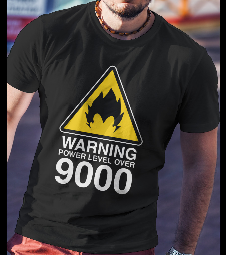 WARNING POWER LEVEL OVER 9000 T-Shirt