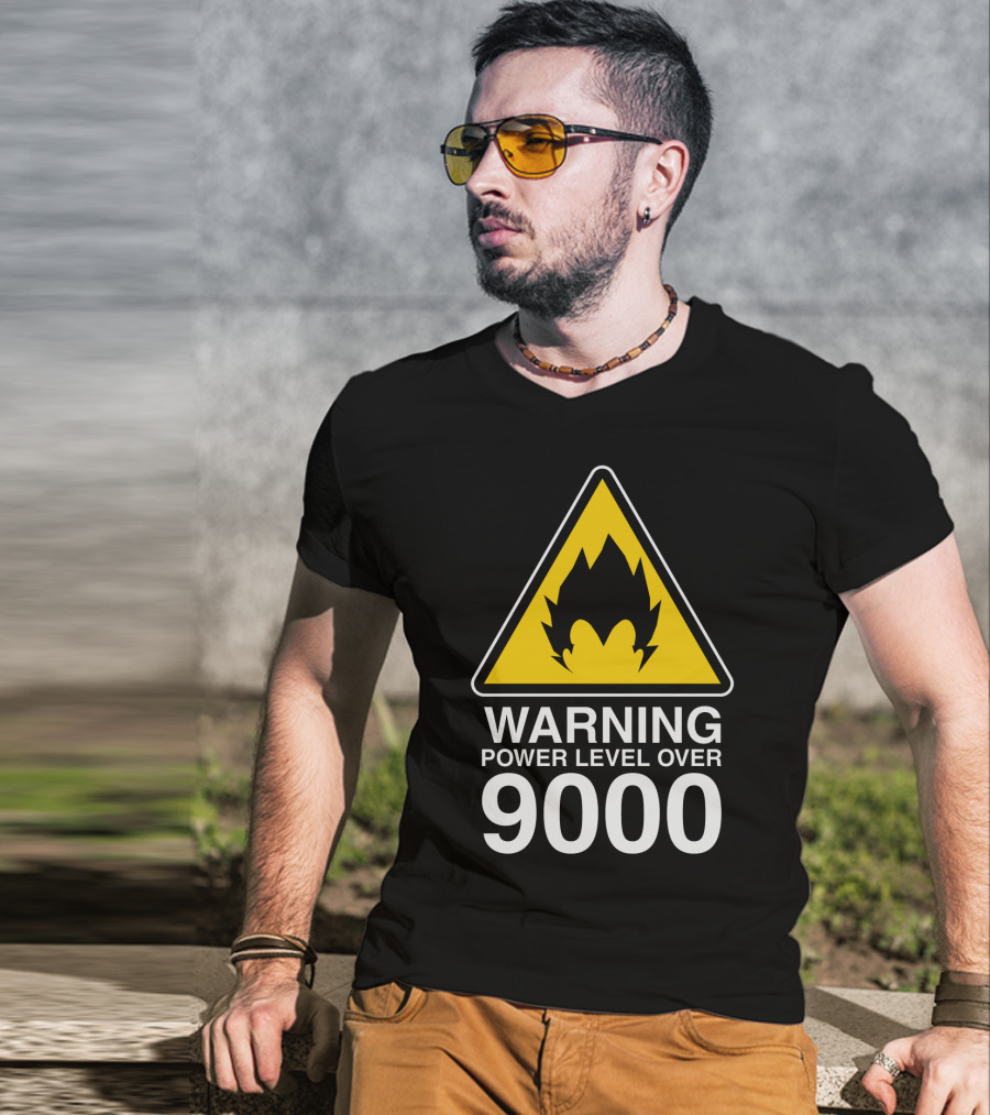 WARNING POWER LEVEL OVER 9000 T-Shirt