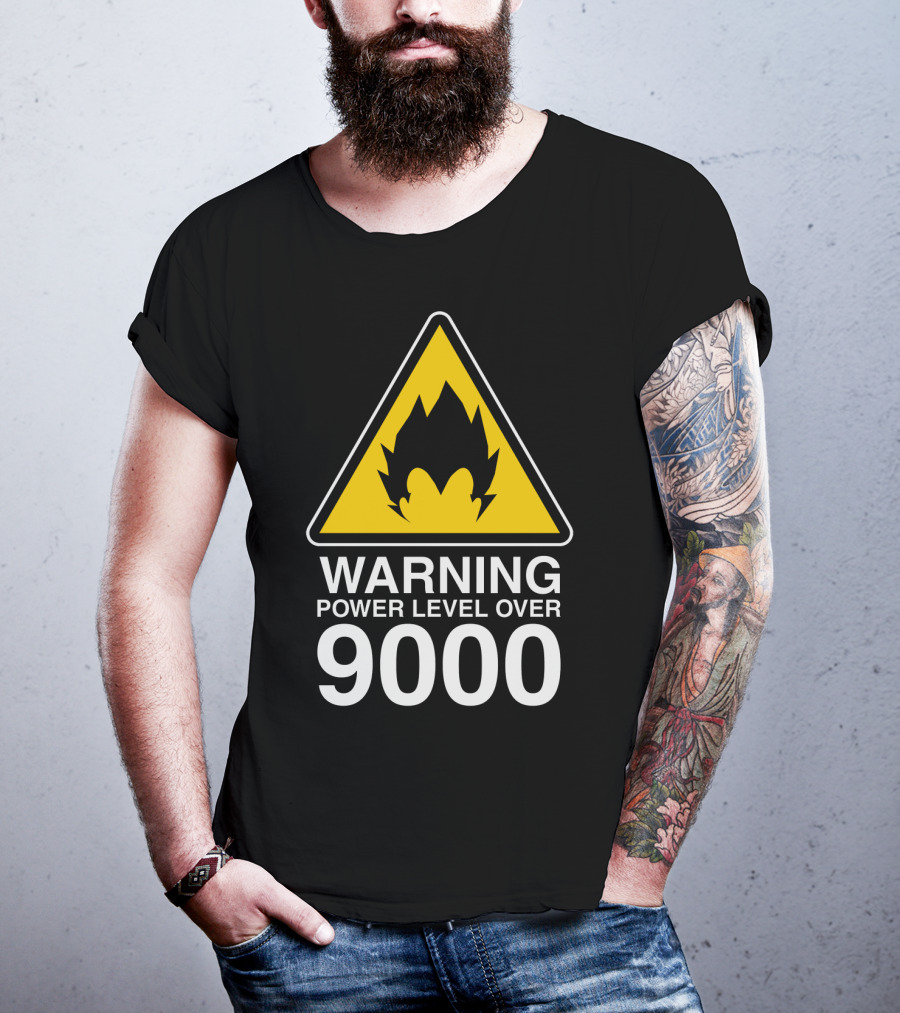 WARNING POWER LEVEL OVER 9000 T-Shirt