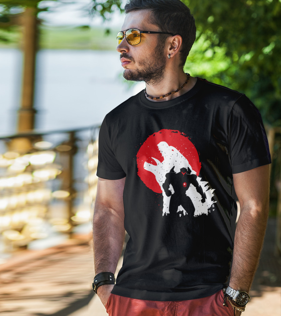 Pacific Rim Mech Vs. Kaiju Battle Scene T-Shirt