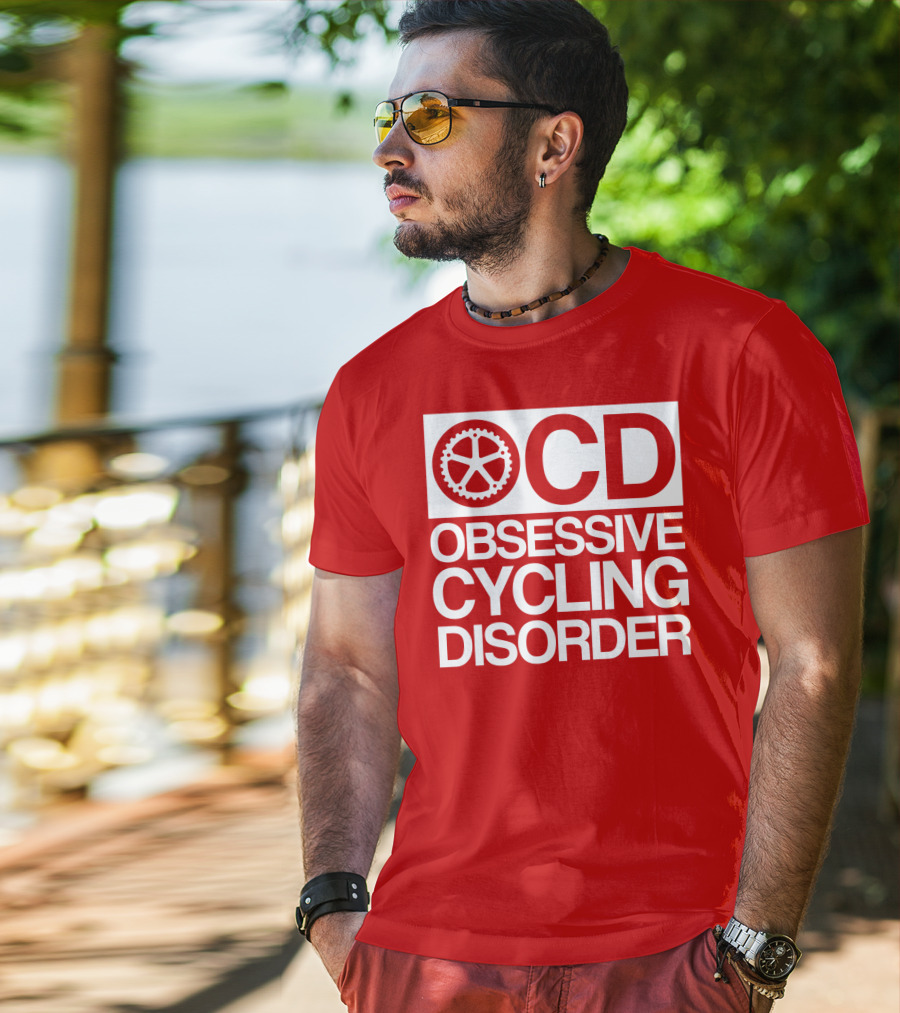 OCD Obsessive Cycling Disorder Gearwheel T-Shirt