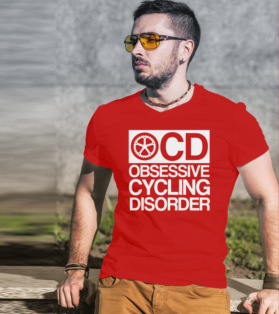 OCD Obsessive Cycling Disorder Gearwheel T-Shirt