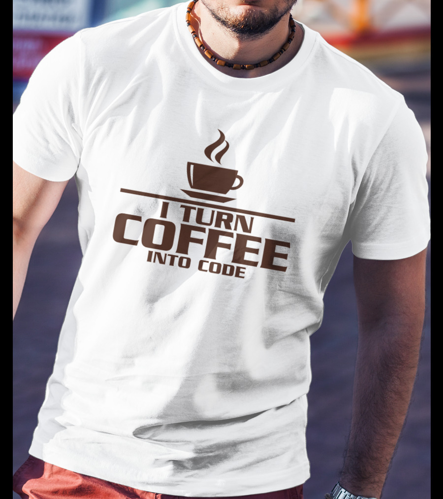 I Turn Coffee Into Code Cup T-Shirt