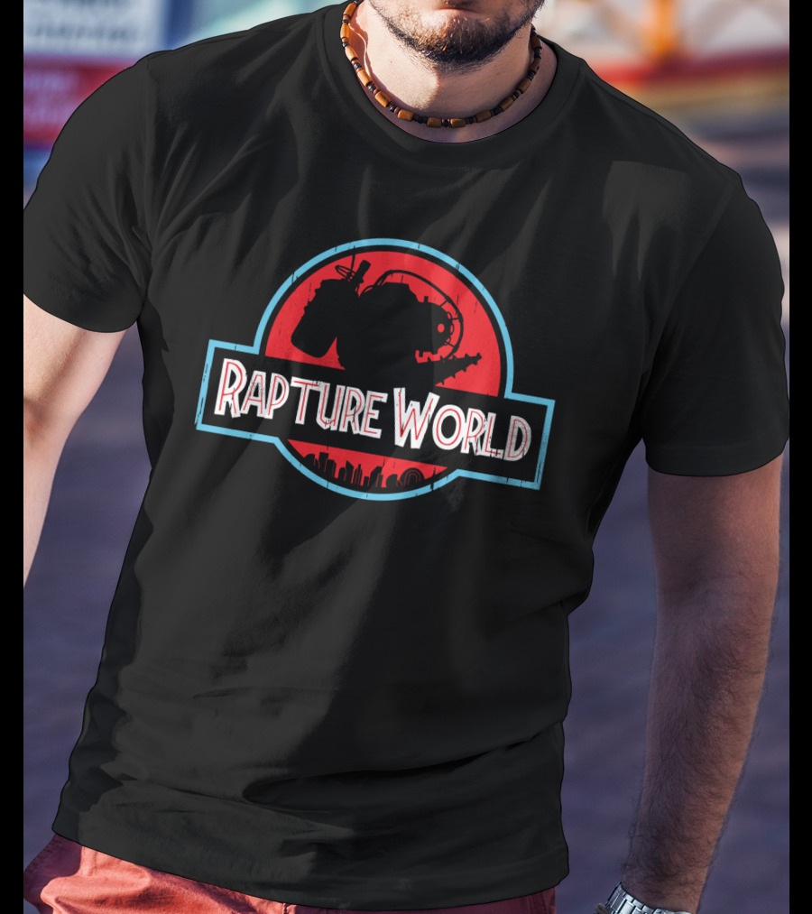 Rapture World Bioshock Jurassic Park Crossover T-Shirt
