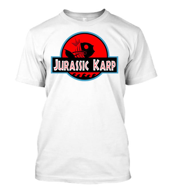 Jurassic Karp Dinosaur Fish Meme Crossover Circle T-Shirt