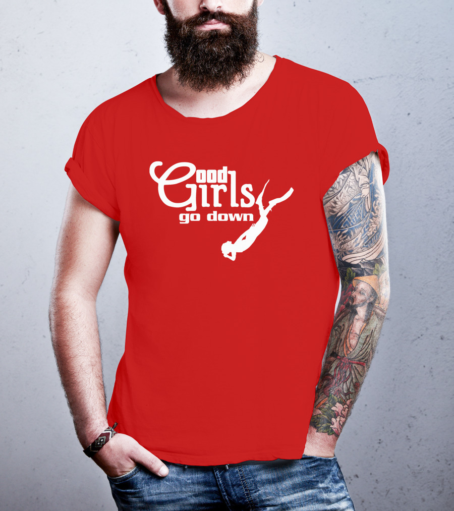 Good Girls Go Down Diving T-Shirt