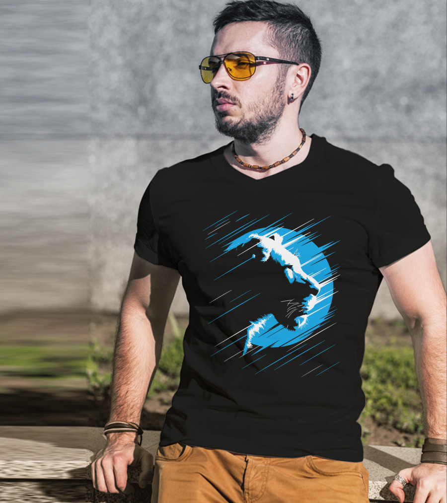 Lioness Blue Predator In Moonlight Stripes T-Shirt