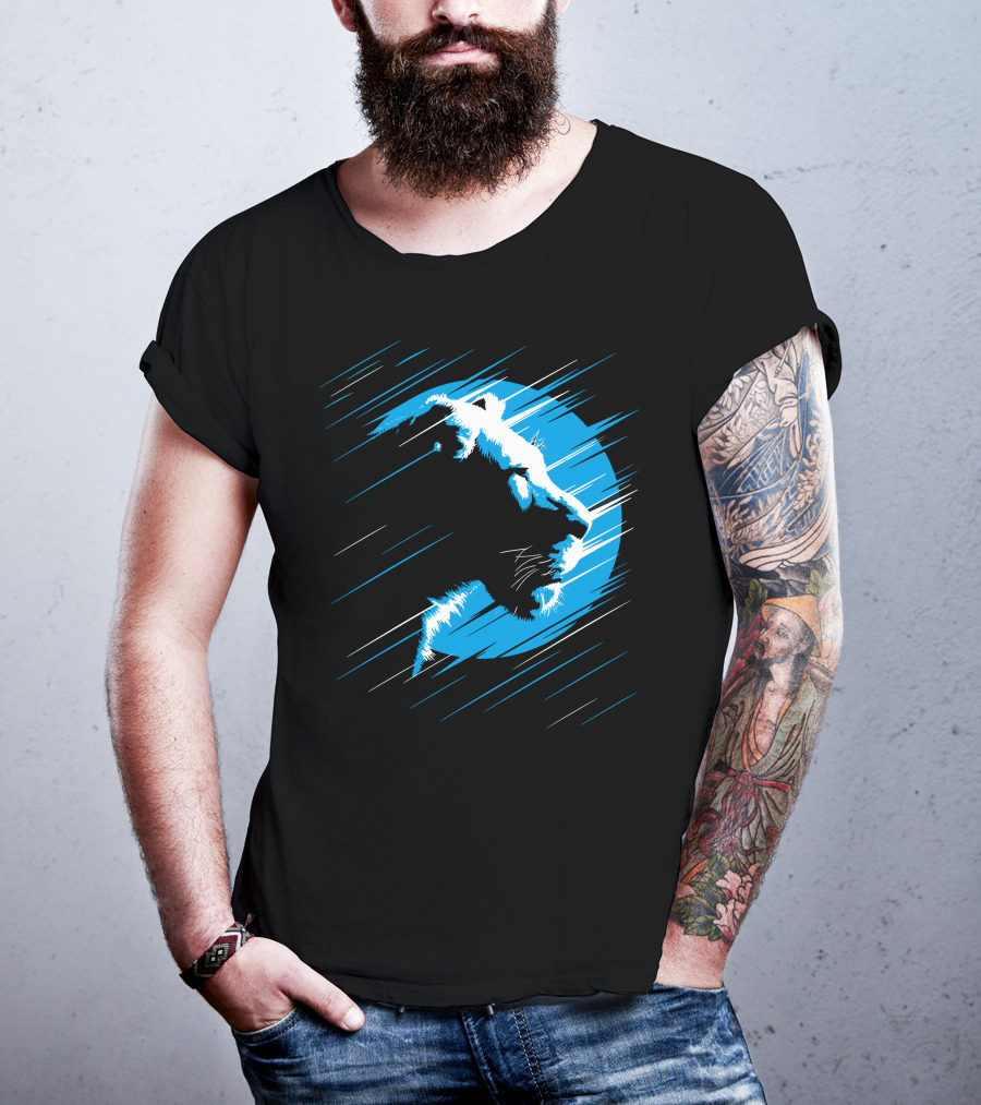 Lioness Blue Predator In Moonlight Stripes T-Shirt