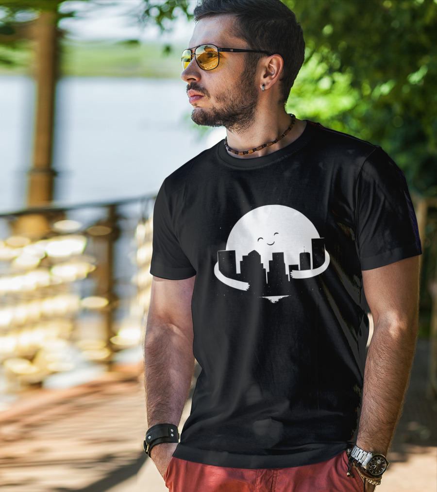 Moon Hug City Embrace T-Shirt