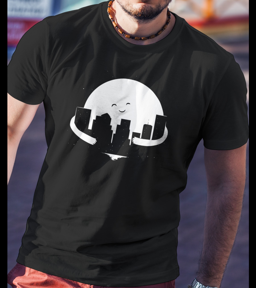 Moon Hug City Embrace T-Shirt