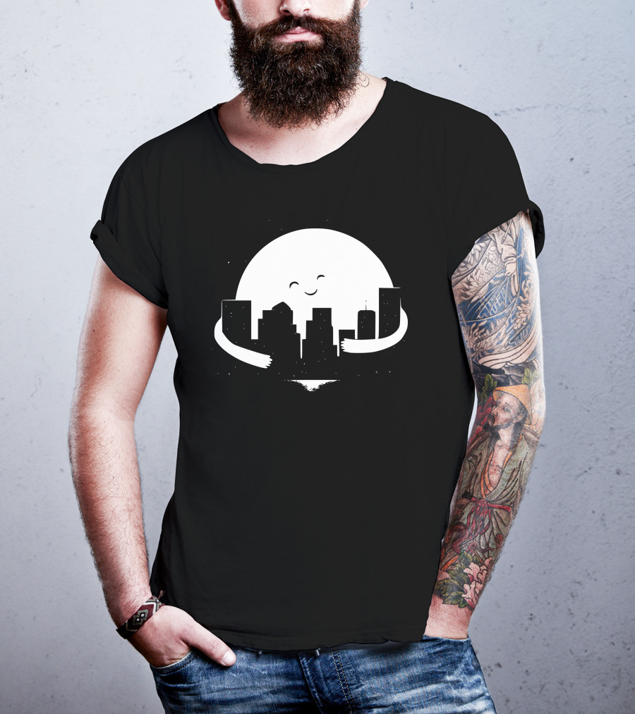 Moon Hug City Embrace T-Shirt