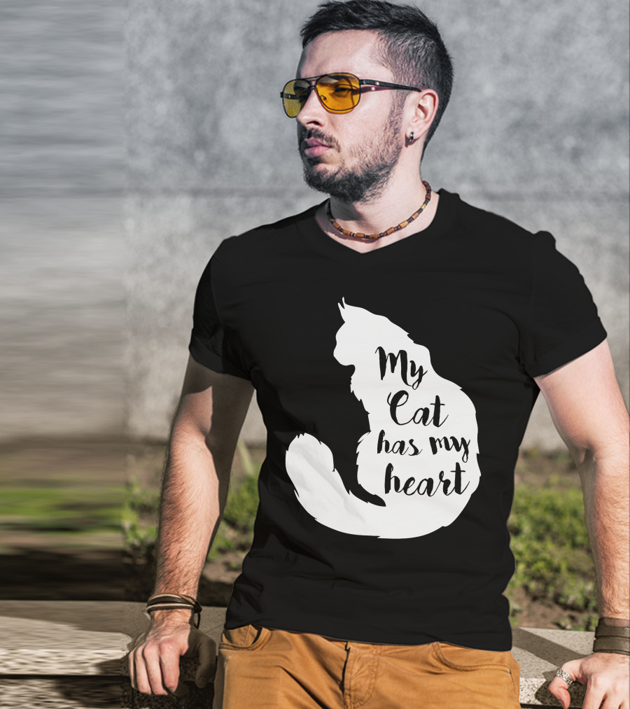 My Cat Has My Heart Cat T-Shirt