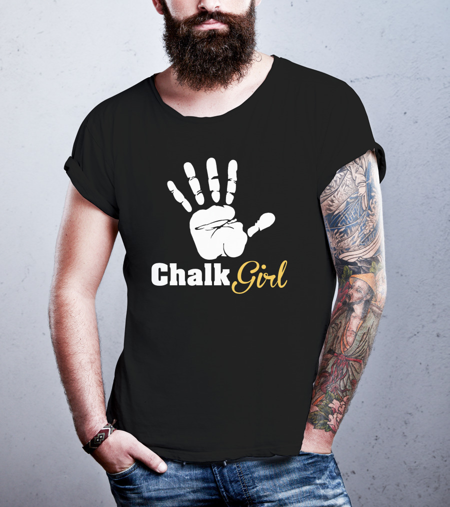 Chalk Handprint Climbing Chalk Girl T-Shirt