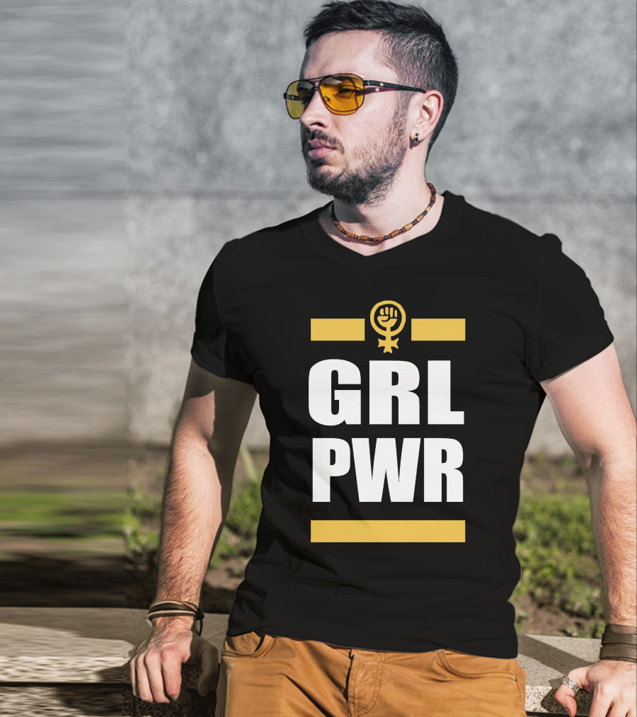 GRL PWR Feminist Symbol Empowerment T-Shirt