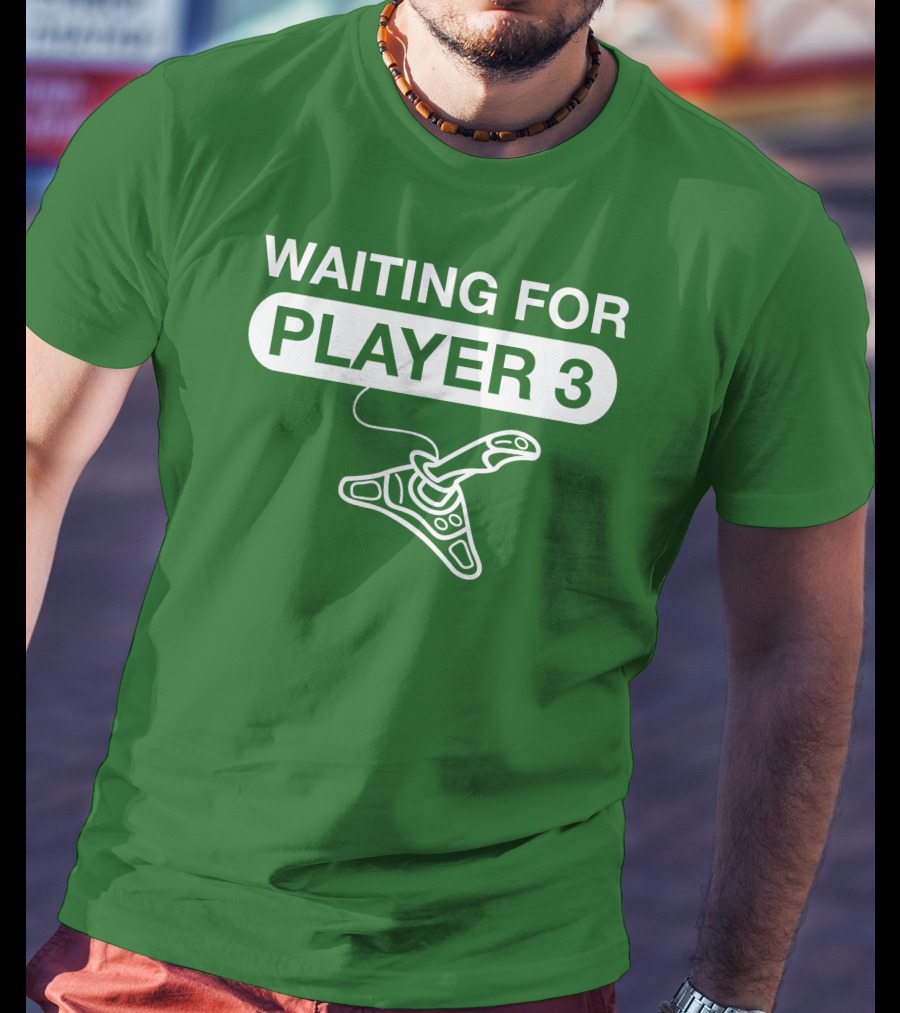 WAITING FOR PLAYER 3 Gaming Joystick T-Shirt