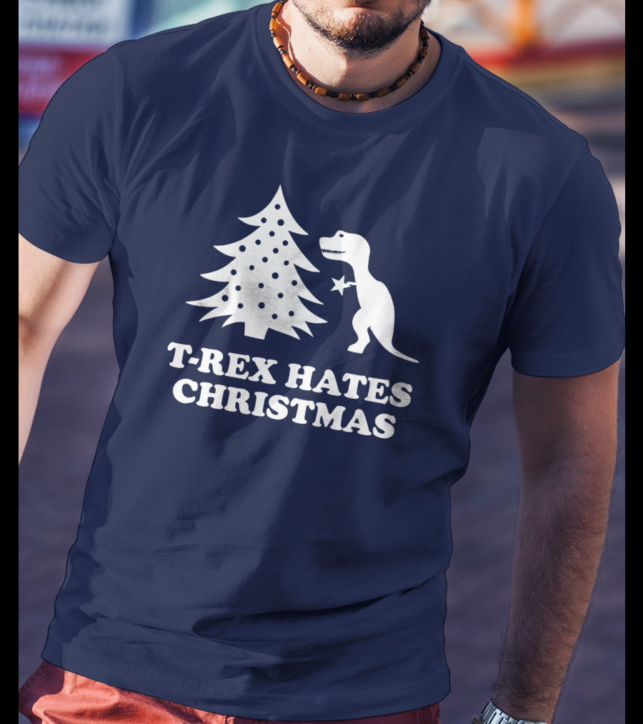 T-Rex Hates Christmas T-Shirt