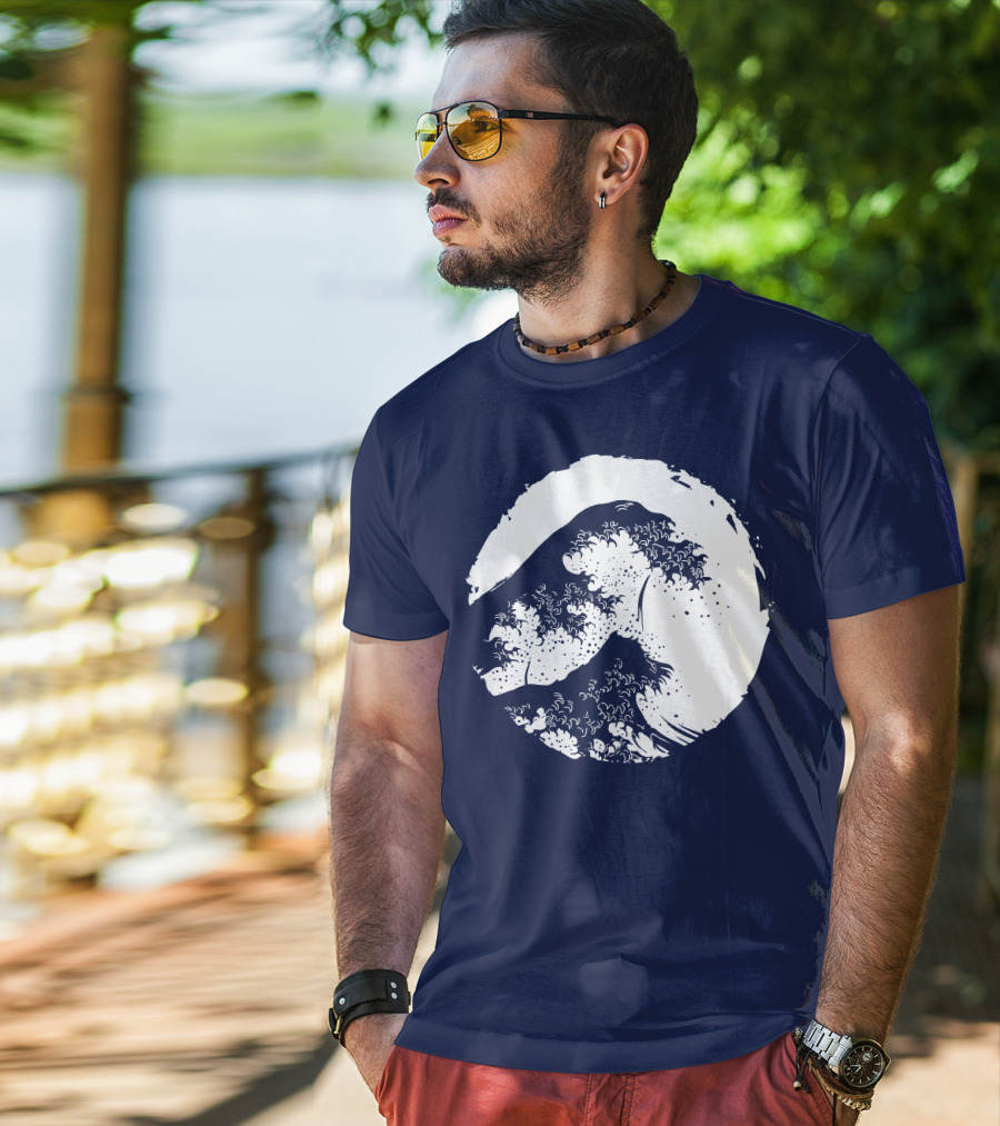 Wave In Japan Iconic Circle T-Shirt
