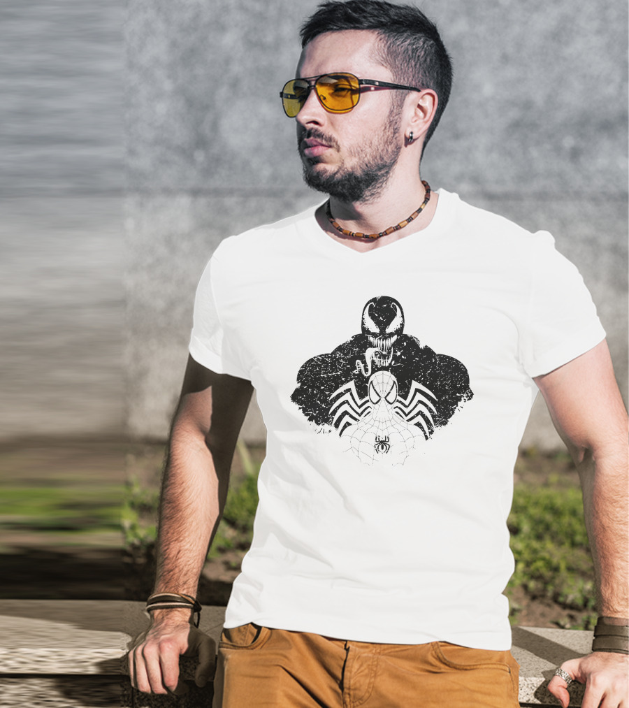 Dark Spider Venom Symbiote Web Fusion T-Shirt