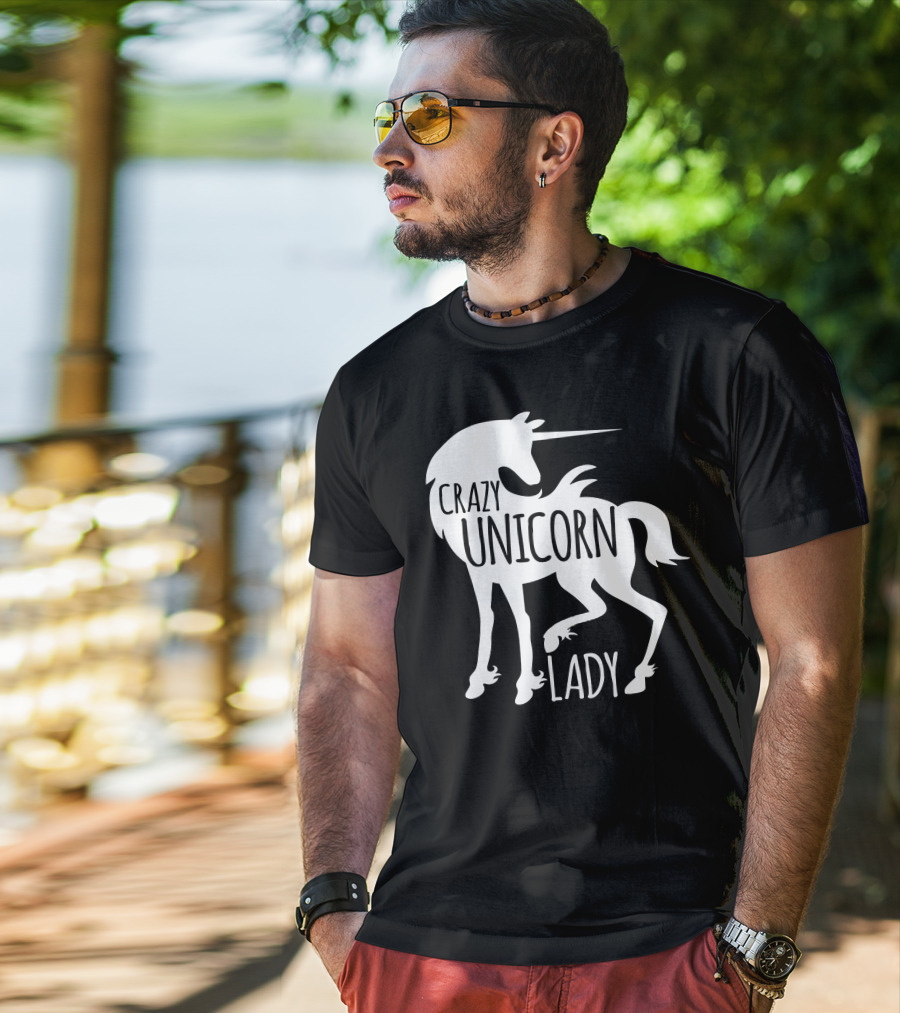 CRAZY UNICORN LADY T-Shirt