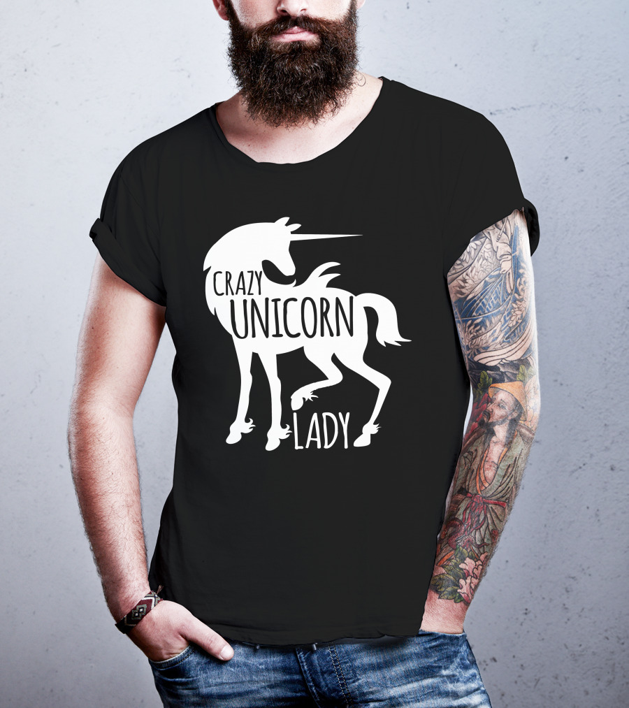 CRAZY UNICORN LADY T-Shirt