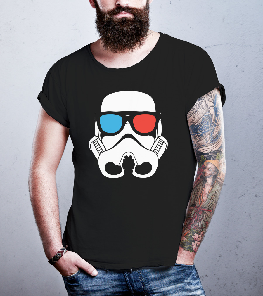Cool Trooper 3D Glasses Stormtrooper T-Shirt