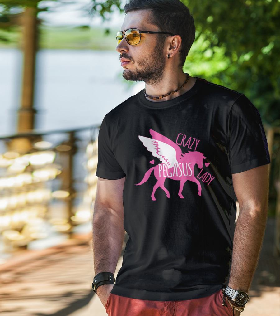CRAZY PEGASUS LADY T-Shirt