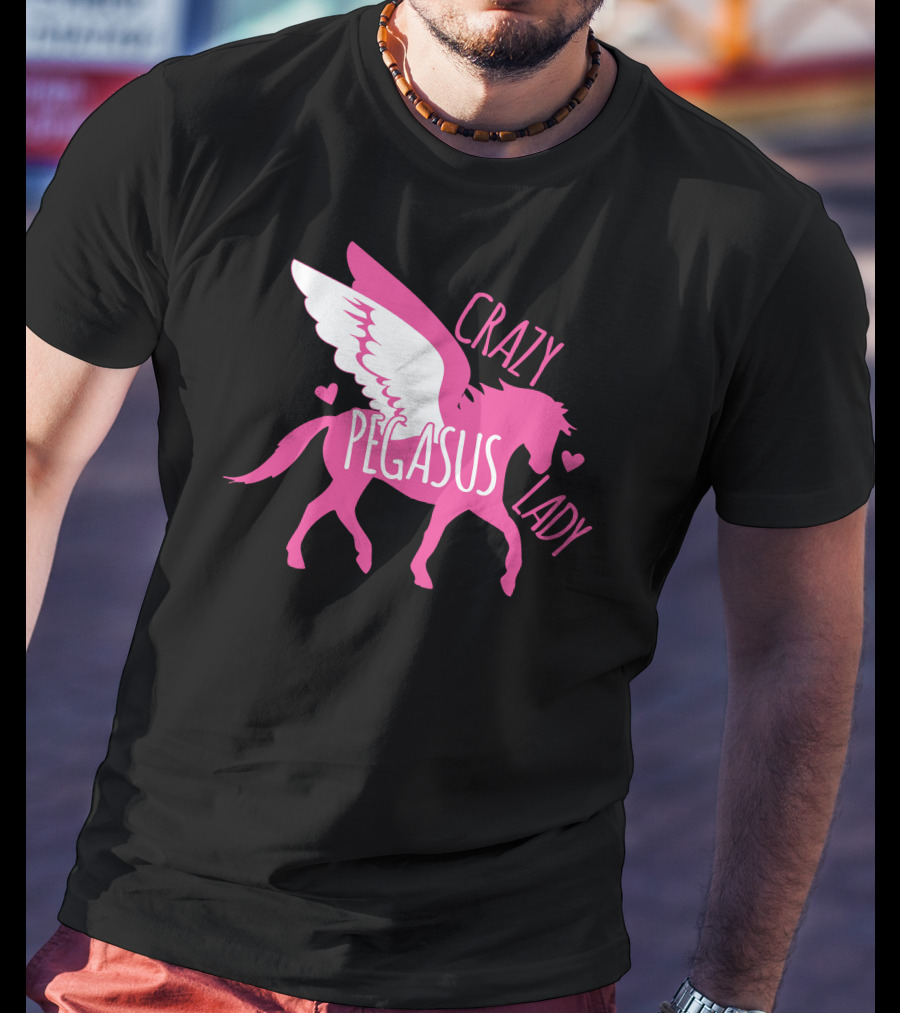CRAZY PEGASUS LADY T-Shirt