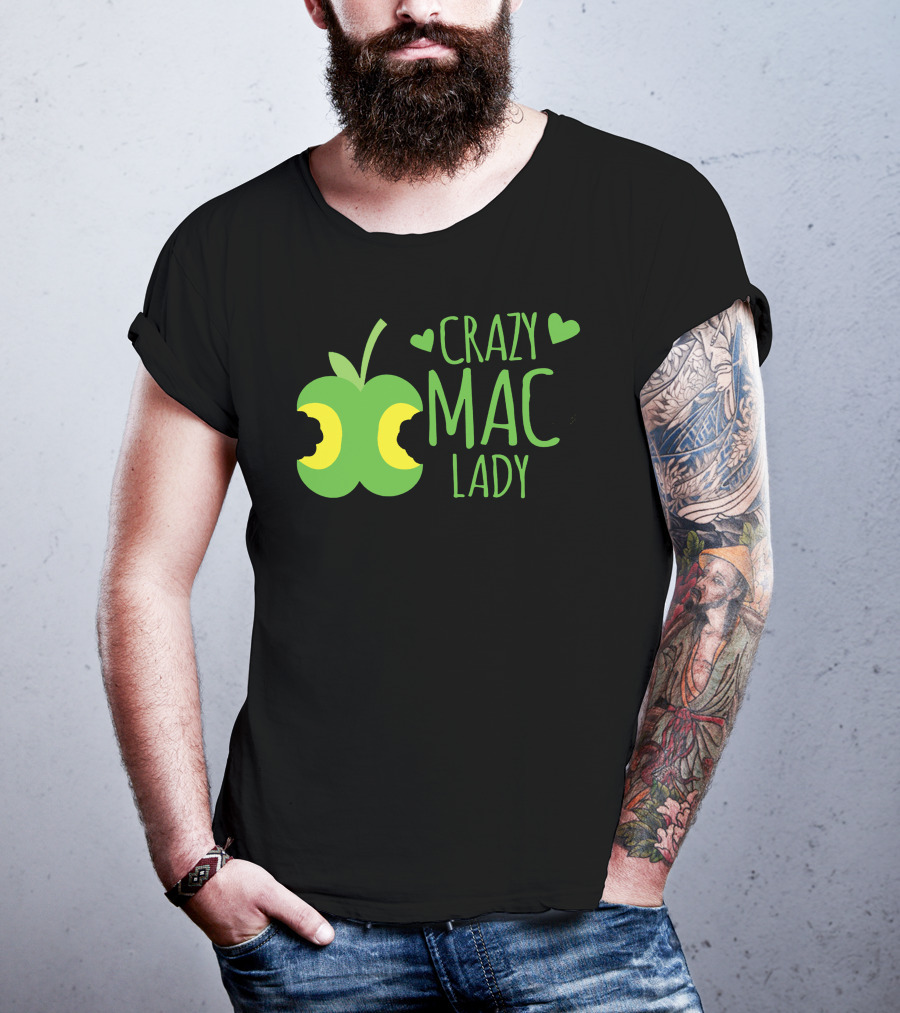 CRAZY MAC LADY Green Apple Bites T-Shirt