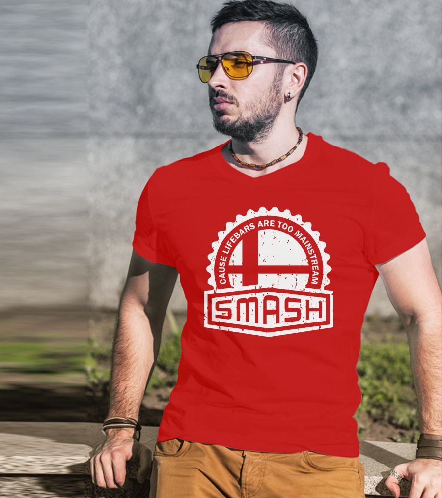 CREST SERIES Smash Cause Lifebars Are Too Mainstream T-Shirt