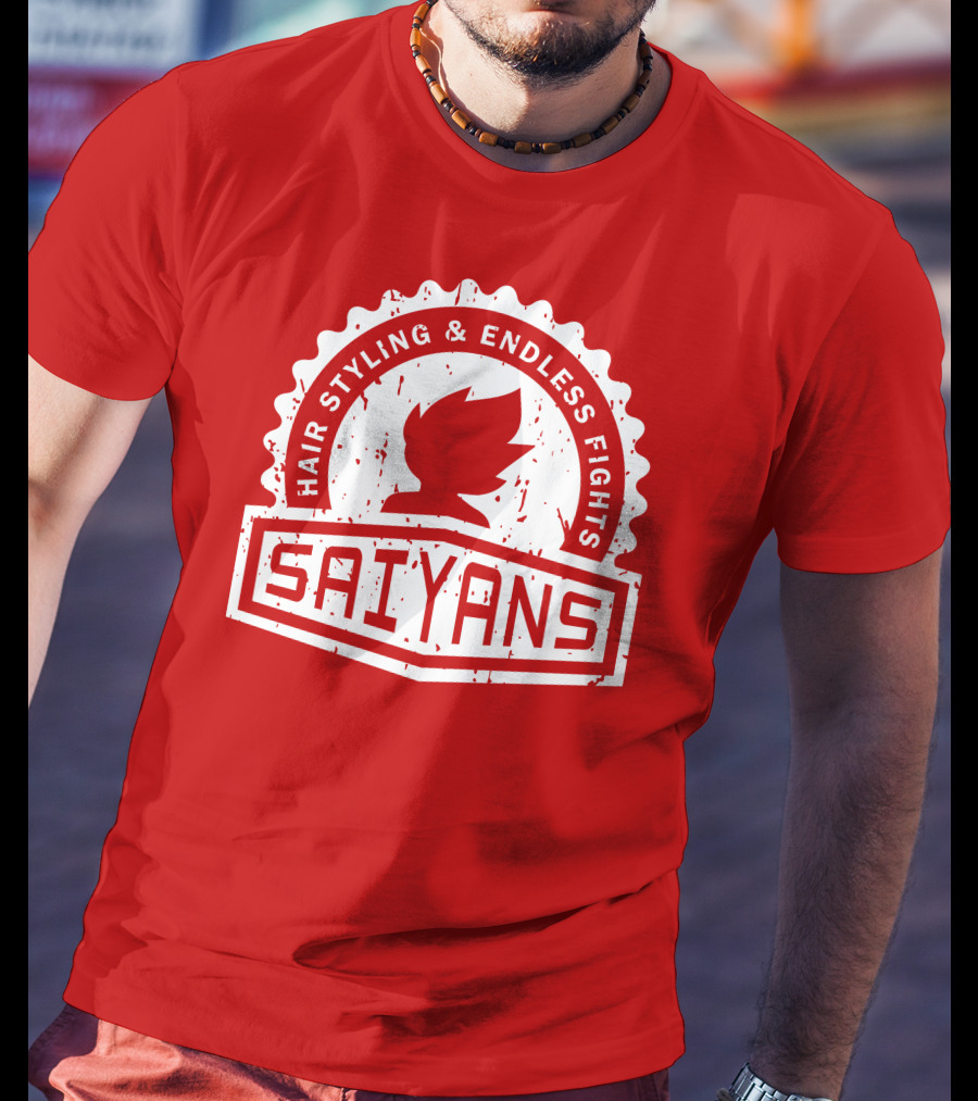 CREST SERIES Saiyans Hair Styling And Endless Fights T-Shirt