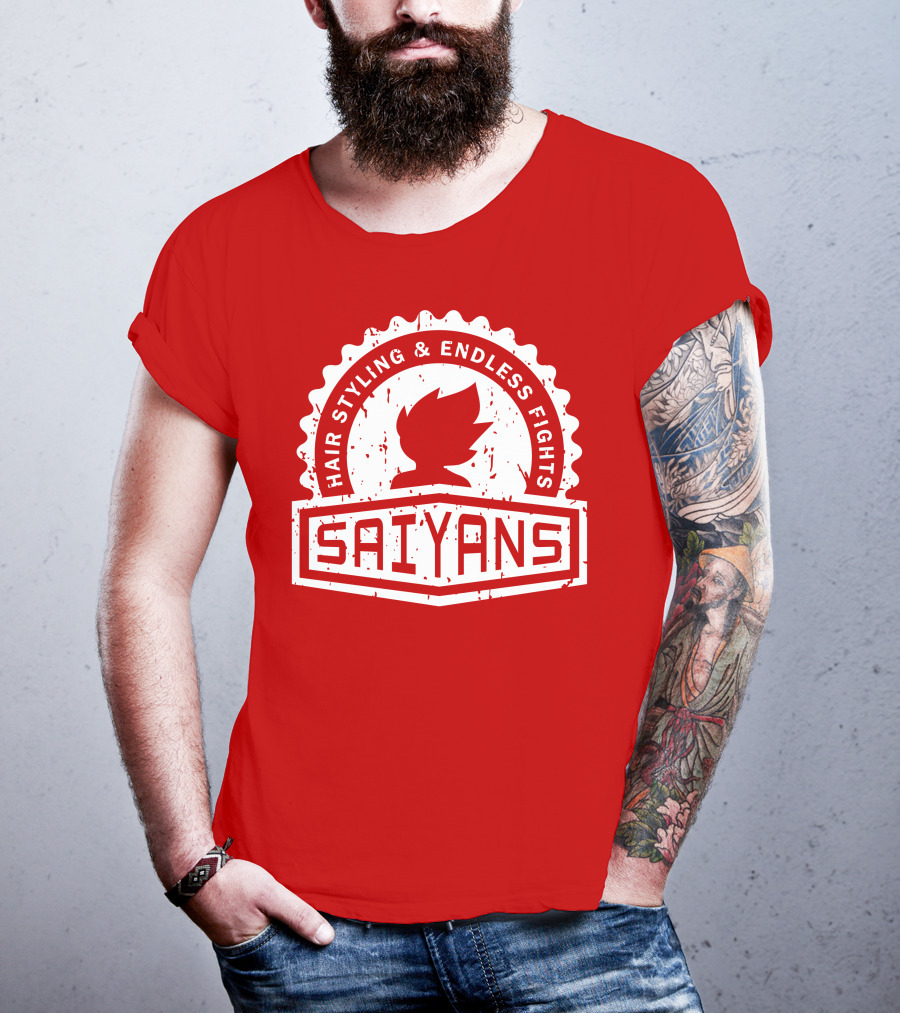 CREST SERIES Saiyans Hair Styling And Endless Fights T-Shirt