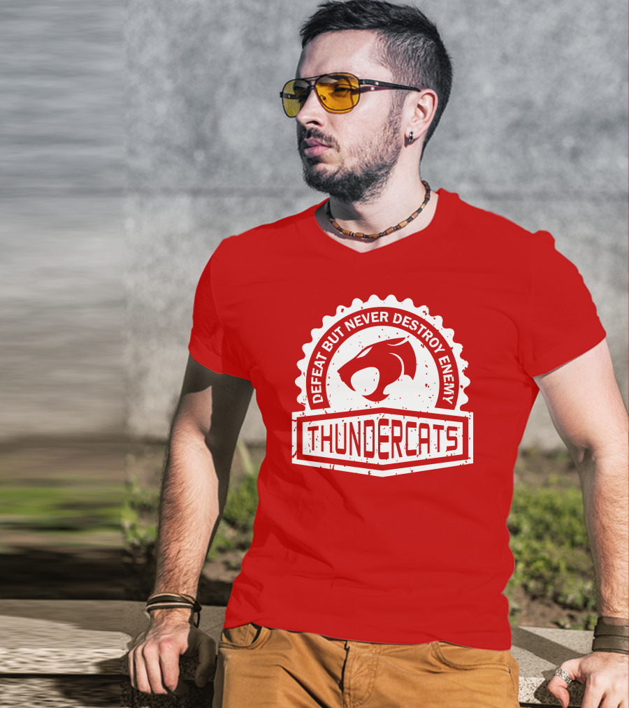 Thundercats Defeat But Never Destroy Enemy Crest Series T-Shirt