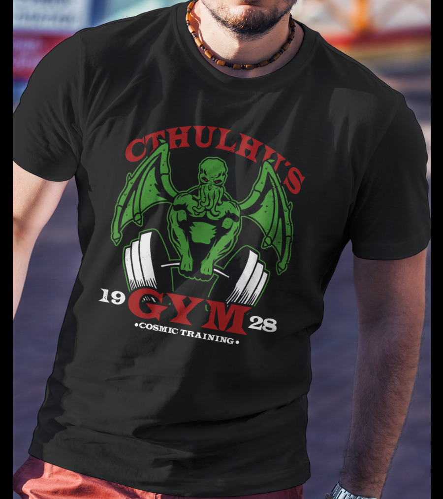 Cthulhu's Gym Cosmic Training 1928 T-Shirt