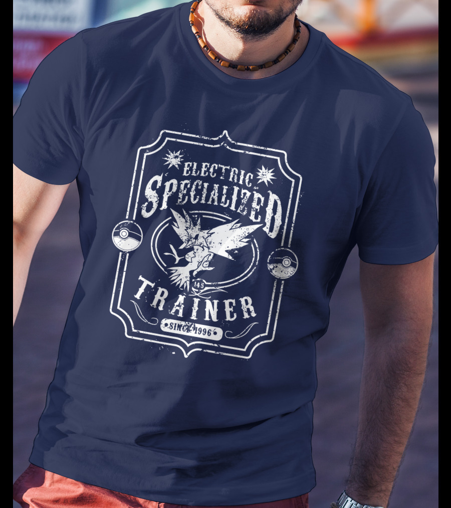 Electric Specialized Trainer Zapdos Since 1996 Pokémon Pokéball T-Shirt