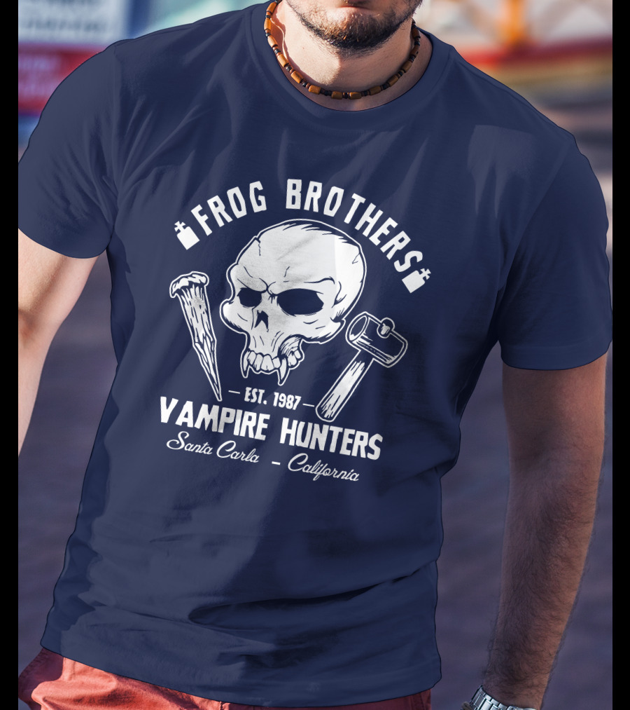 Frog Brothers Vampire Hunters Est. 1987 Santa Carla California T-Shirt