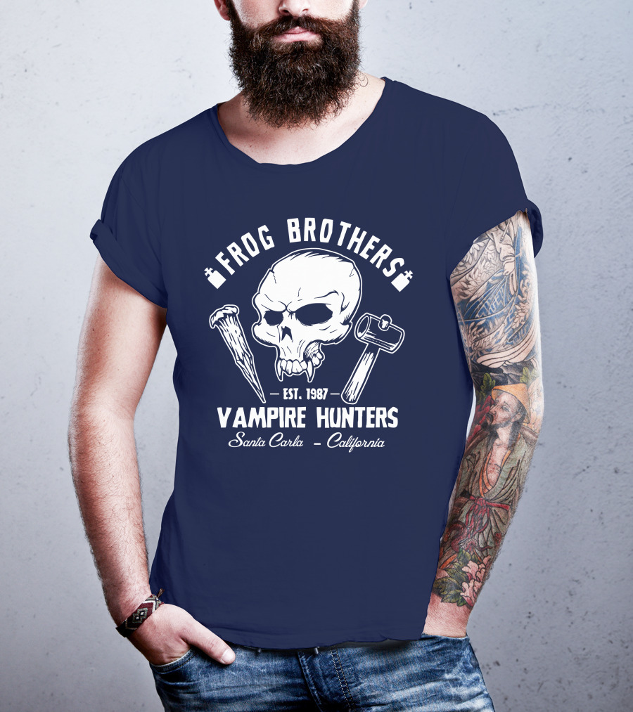 Frog Brothers Vampire Hunters Est. 1987 Santa Carla California T-Shirt