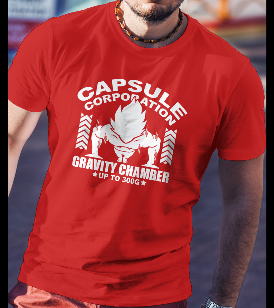 Capsule Corporation Gravity Chamber Up To 300G T-Shirt